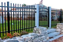 Aluminum-Black-Commerical-Grade-101-Pinch-Picket-with-Arched-Gate_11
