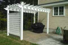 White-Vinyl-4-Post-Pergola-with-Roman-Grid-Panel-12-by-6-05